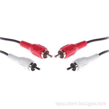 2 Phono Plugs to 2 Phono Plugs Audio Cable